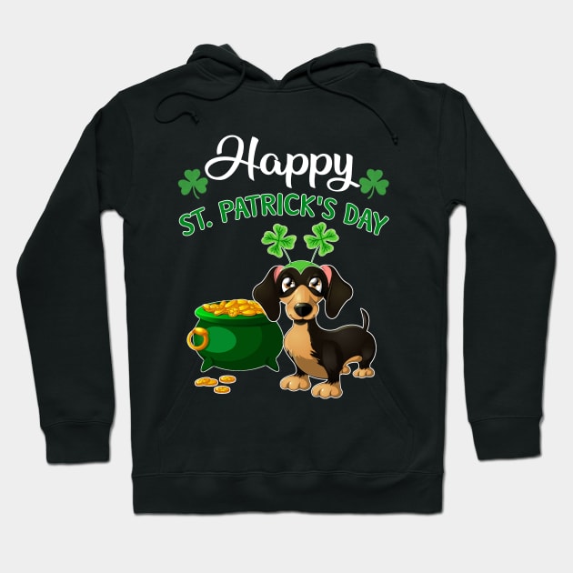 Happy St Patrick_s Day For Dachshund Lovers T shir Hoodie by TeeLovely